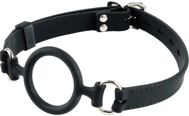 Hovedbilde Gag med O-ring i Silikon - Sort