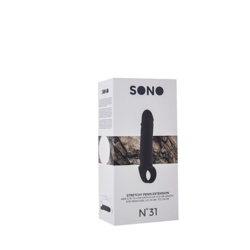 Elastic Penis Extension No.31- svart