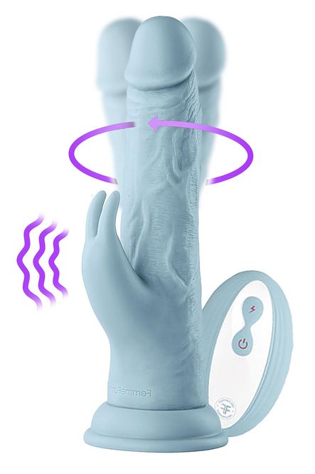 Hovedbilde WIRELESS TURBO RABBIT LIGHT BLUE - FEMMEFUNN