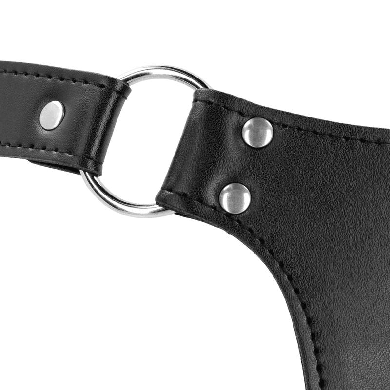 PU Leather Chastity Belt with Straps