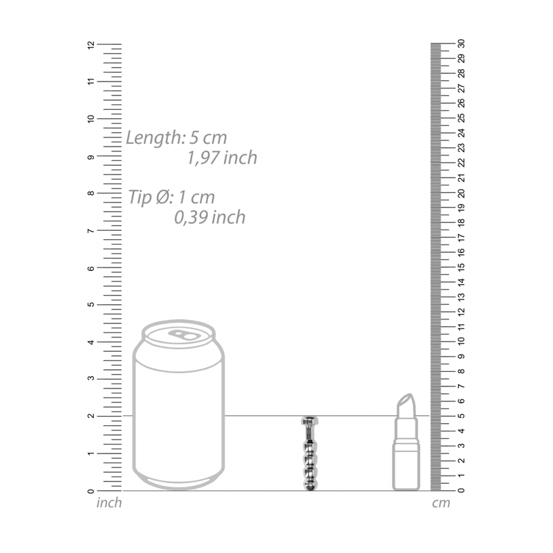Ribbed Hollow Penis Plug - 0.4