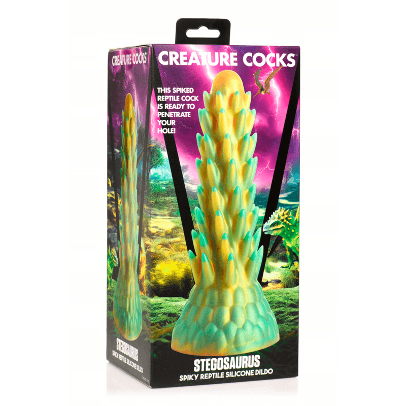 Creature Cocks - Stegosaurus - Spiky Reptile Silicone Dildo