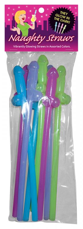 Glow-in-the-Dark Naughty Straws