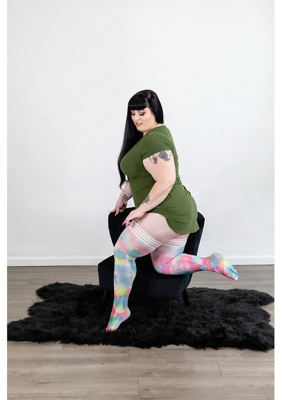 Gilly - Thigh High - Rainbow