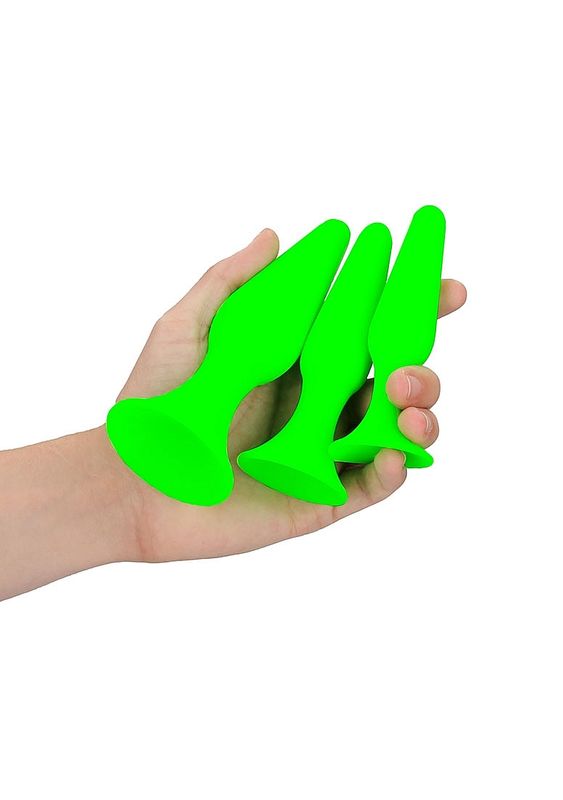 Butt Plug Set - Glow in the Dark 