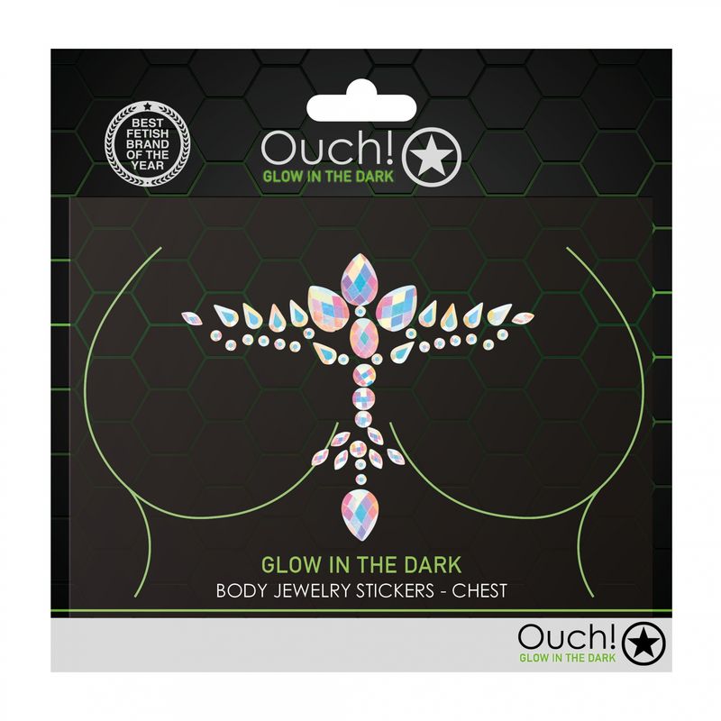 OUCH! Body Jewelry Stickers - GLOW IN THE DARK