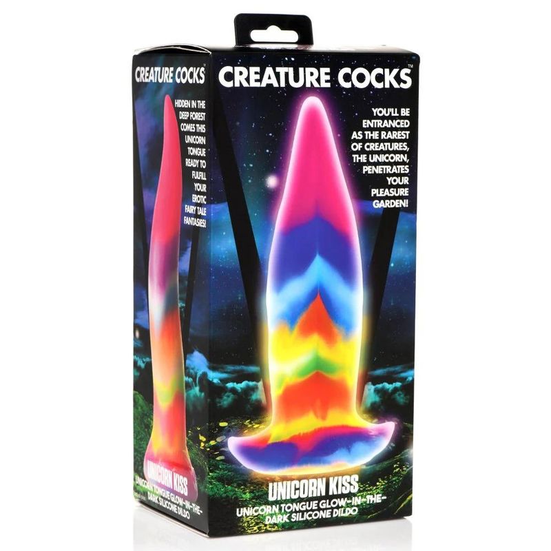 Creature Cocks - Unicorn Tongue - Glow in the Dark - Silicone Di