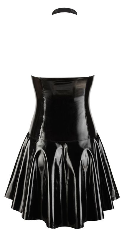 Vinyl Dress med gjenomsiktlig overdel