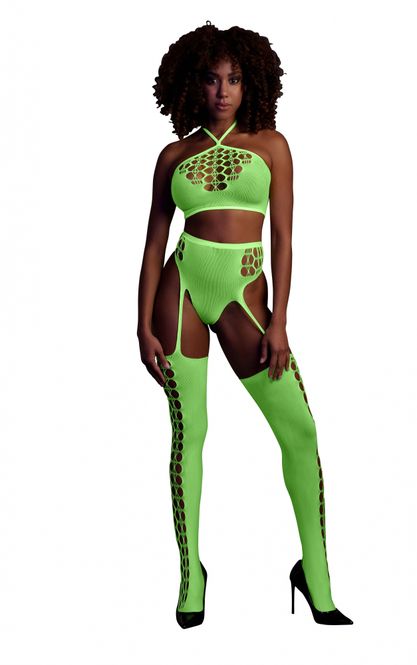 Hovedbilde OUCH - Two Piece with Crop Top and Stockings - ...