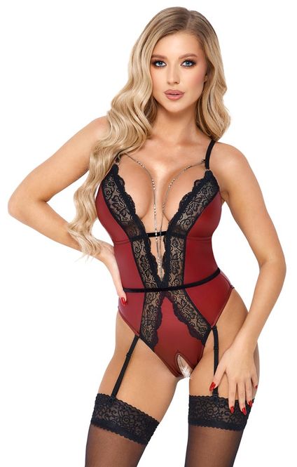 Hovedbilde Abierta Fina - BODY Rød-svart-strass